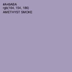 #A49ABA - Amethyst Smoke Color Image